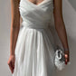 A Line Tulle Mini Dress Homecoming Dress   fg350