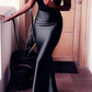 Sexy Mermaid Long Floor Length Simple Prom Dresses Party Dress      fg655